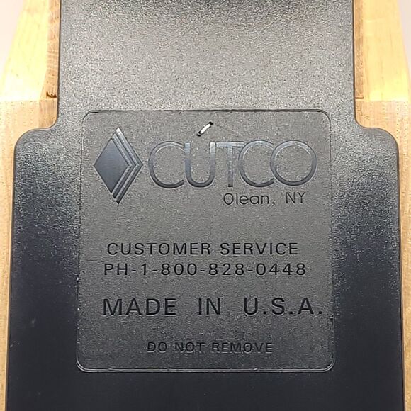 Cutco Galley Set Knife Block Honey Oak 7-Slot Storage USA Excellent Condition - Picture 7 of 7